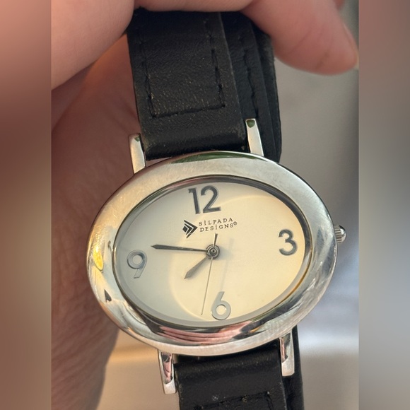 Silpada Jewelry - Silpada Designs Wrap Watch – Leather Strap – Minimalist Dial